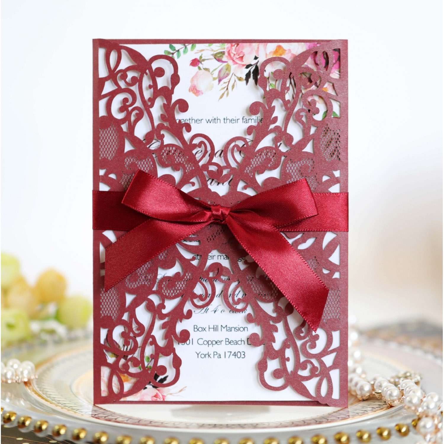 Valentine's Day Greeting Card Laser Holiday Invitation Card Wedding Invitation